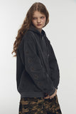 [2-WAY] Chima Sleeve Pigment Hood Zip-up
