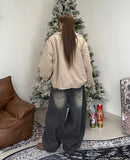 Pelo Browntin Balloon Denim Pants