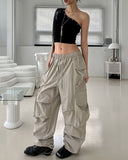 Lorna Pigment Nylon Double Cargo Pants