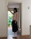 Yukil Carpenter Stitch Three-Quarter Bermuda Denim Pants