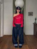 Pose Hip Pocket Non-Fade Roll-Up Denim Pants