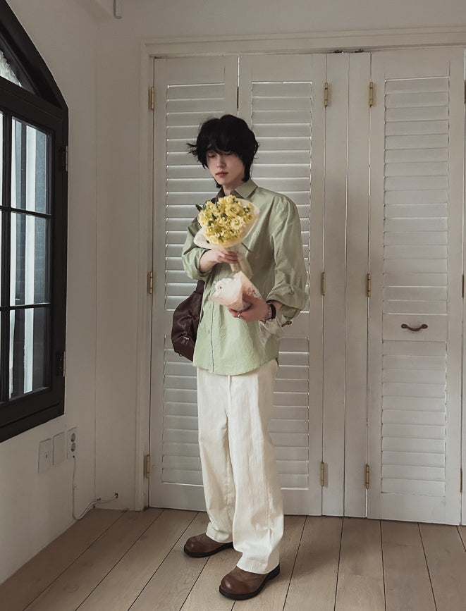 【2plan】Again one tuck denim pants 2plan (ツープラン) - アゲインピンタックデニムパンツ / Again