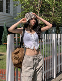 Honey loose fit net beanie