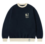 LUCKY CLOVER Color Matching Sweatshirt