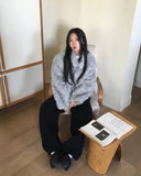 Loewe Collar Fur Short Jacket