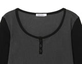 Henley neck long sleeves