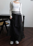 TIE NECK LONG SLEEVE