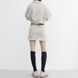 Sie Cotton Short Skirt