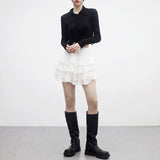 Miket Tiered Frill Skirt