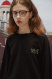 Positive Embroidery Raglan Sweatshirt