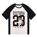 DYSTOPIA Raglan Short Sleeve T-shirt