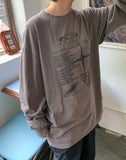 [unisex] Brand Print Long Sleeve T-Shirt