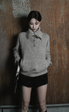High Neck Goat Knit