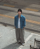 Mar Crop Cutting Denim Shirt