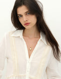 Champagne Full Moon Big Bowl Long Necklace