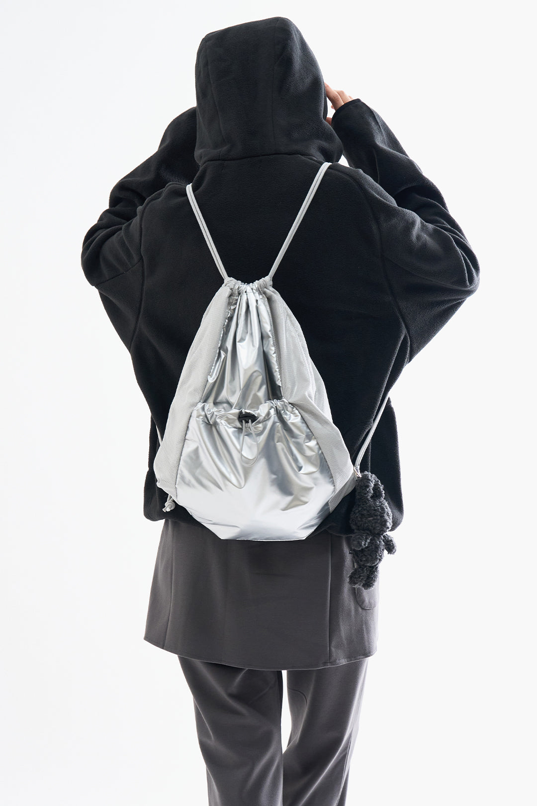 【Raucohouse】llic panel drawstring backpack Raucohouse(ラウコハウス) - メタリックパネルドローストリング