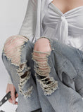 Flash vintage denim pants