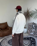 Paz V-neck embroidery sweatshirt
