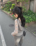 Tutu Gray Washing Denim Wide Pants