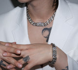 Phantom Cuban Stone Chain Necklace