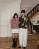 Basic Over Fit High-Neck Half Zip-Up Knit