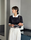 Lyrichell Collar Cable Knit
