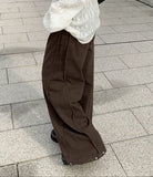 Beck Cut Line Wide Cotton Pants