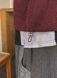 [unisex] Kuomi Over String Hood Knit Vest