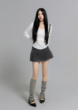 Scatter Pleated Skirt