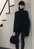 Puff Over Boucle Cardigan