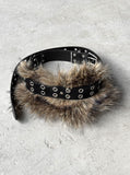 Chichi Fur Eyelet Belt