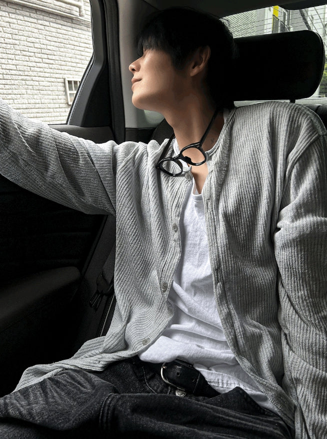 【COSYHARU】Linen Round Knit Cardigan COSYHARU (コシハル) - リネンラウンドニットカーディガン