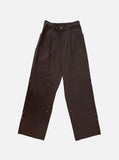 Mono cotton pintuck wide pants