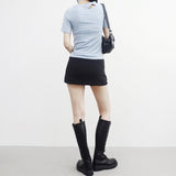 Komon slit short skirt pants
