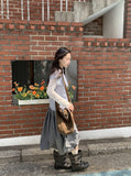 Ligon Diagonal Check Long Skirt