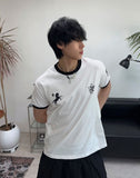 Tran 87 Emblem Ringer Short Sleeve T-shirt