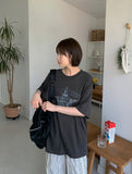 Ringing Star Printing Over Short Sleeve Tee