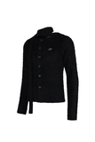 LOGO FUR CARDIGAN