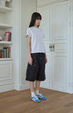 Dino Stitch Bermuda Denim Pants