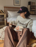 Marshall Lettering Long Sleeve Knit