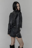 [mnem] Wisp Leather Jacket