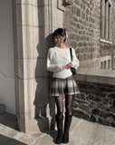 Kewpie Angora Knit Sleeveless Bolero Set