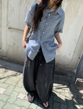 [unisex] Casa Denim Balloon Wide Banding Pants