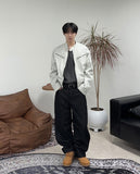 Karik graphic pocket denim pants