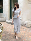 Weave Pleats Cardigan