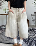 Pino Washed Banding Bermuda Pants