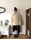 Abin Fur Fluffy Midi Coat
