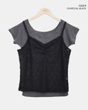Blem Off-shoulder Short Sleeve T-shirt