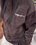 Lucan Velvet Check Pocket T-Shirt