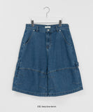 [Unisex] Fendilt Carpender Parachute Denim Bermuda Pants